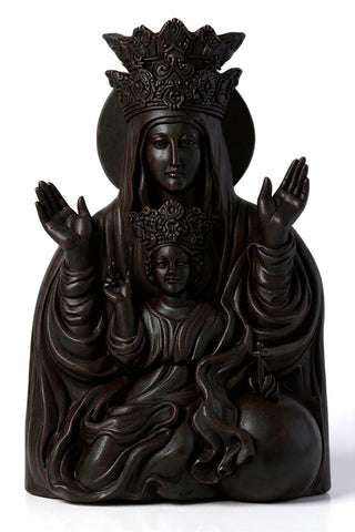 Mother & Child Plaque Rec Statue - 25-inch