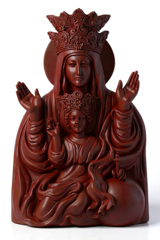 Mother & Child Plaque Rec Statue - 25-inch