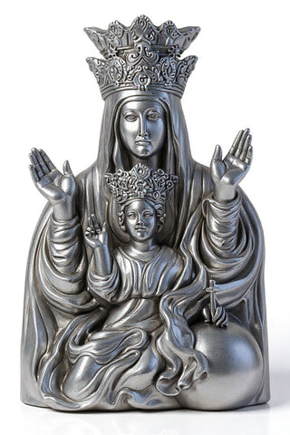 Mother & Child Plaque Rec Statue - 25-inch