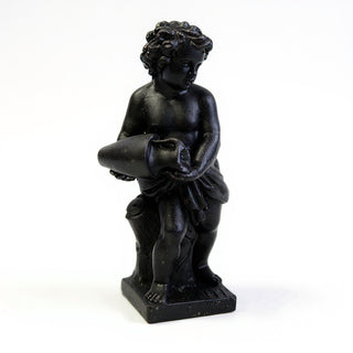 Cherub Water Pourer Fountain Figure - 38-inch — Iron finish
