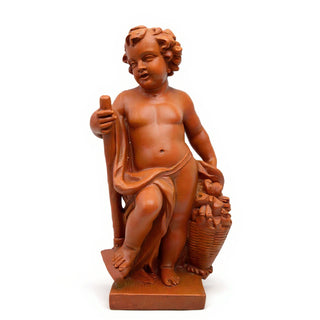 Harvest Cherub Statue - 36-inch — Metro finish