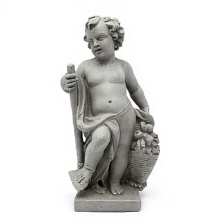 Harvest Cherub Statue - 36-inch — Old Stone finish
