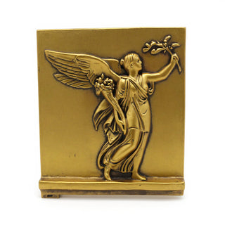 Angel of Peace Wall Plaque - 24-inch — Antique Gold finish