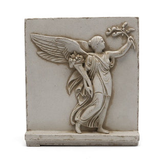 Angel of Peace Wall Plaque - 24-inch — Antique Stone finish