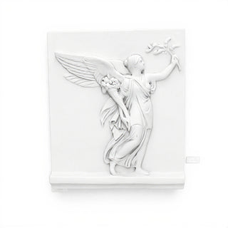 Angel of Peace Wall Plaque - 24-inch — Flat White finish