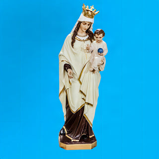 Blessed Virgin Mary & Child Statue - 65-inch - Realistic Color - Hand-Painted