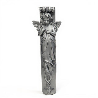 Palazzo Angel Wall Relief - 33-inch — Aged Silver finish