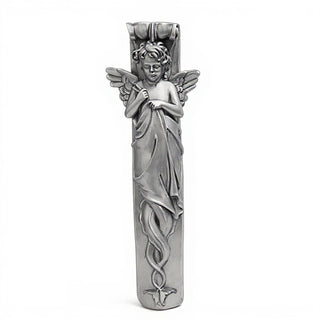 Palazzo Angel Wall Relief - 33-inch — Antique Silver finish