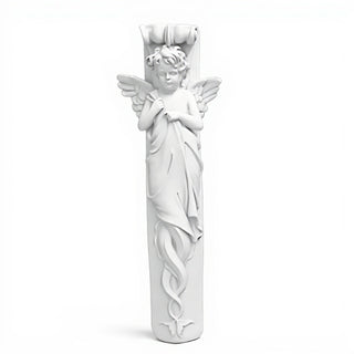 Palazzo Angel Wall Relief - 33-inch — Flat White finish