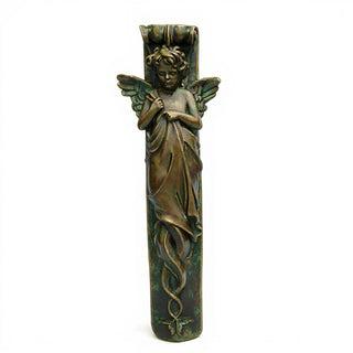 Palazzo Angel Wall Relief - 33-inch — Green Bronze finish
