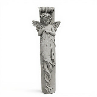 Palazzo Angel Wall Relief - 33-inch — Limestone finish