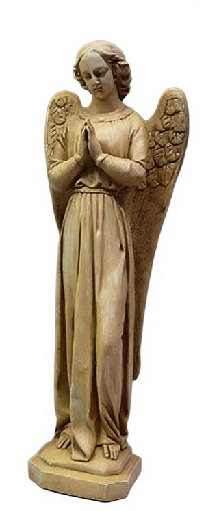 Angel Cari Hands Prayer Statue - 21-inch