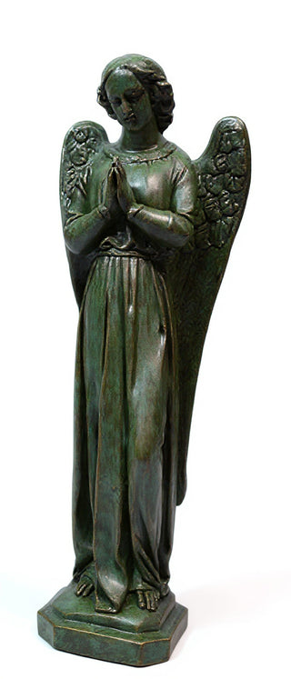 Angel Cari Hands Prayer Statue - 21-inch