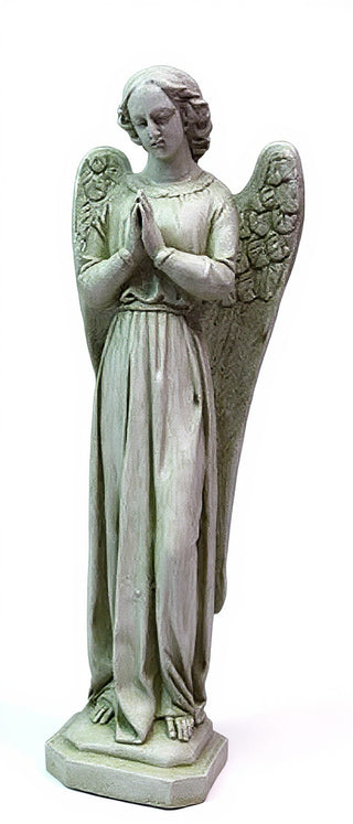 Angel Cari Hands Prayer Statue - 21-inch