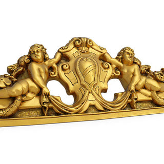 Devonshire Wall Pediment — Deep Gold finish