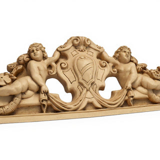 Devonshire Wall Pediment — Dusted Sand finish