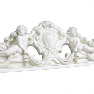 Devonshire Wall Pediment — Flat White finish