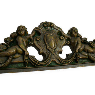 Devonshire Wall Pediment — Green Bronze finish