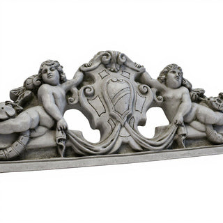 Devonshire Wall Pediment — Old Stone finish