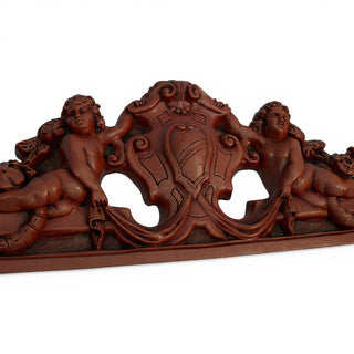 Devonshire Wall Pediment — Rust finish