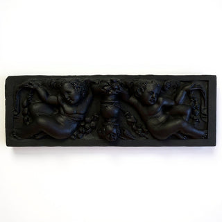 Angels with Urn Wall Plaque — Dusted Black finish