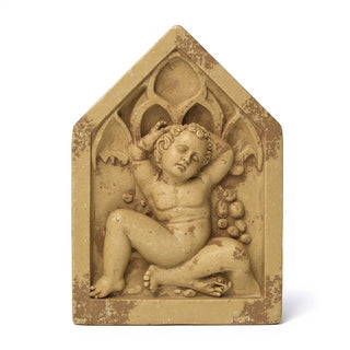 Angels with Urn Wall Plaque — Gothic Stone finish