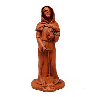 Saint Fiacre Statue - 27.5-inch — Metro finish