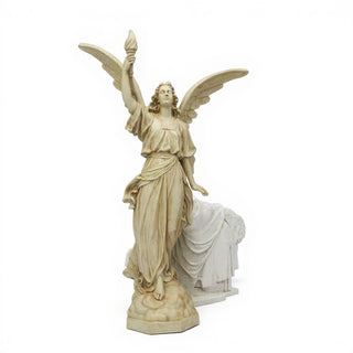 Angel of Light, Right Statue - 120-inch — Museum Terracotta finish