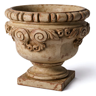 Monecello Curl Urn Planter — Gothic Stone finish