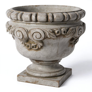 Curl Urn Planter - 24-inch — Antique Stone finish