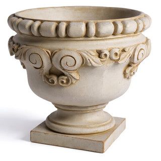 Curl Urn Planter - 24-inch — Museum Terracotta finish