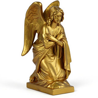 Adoration Angel (Crossed Arms) Statue - 29-inch — Antique Gold finish