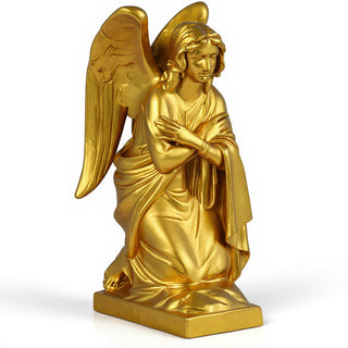 Adoration Angel (Crossed Arms) Statue - 29-inch — Deep Gold finish