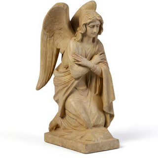 Adoration Angel (Crossed Arms) Statue - 29-inch — Dusted Sand finish