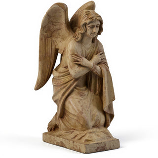 Adoration Angel (Crossed Arms) Statue - 29-inch — Gothic Stone finish