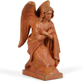 Adoration Angel (Crossed Arms) Statue - 29-inch — Metro finish
