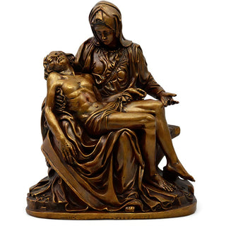 Pietà Statue - 14-inch — Bronze finish