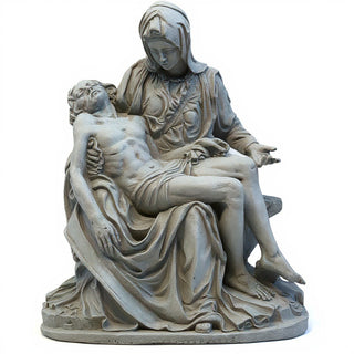 Pietà Statue - 14-inch — Limestone finish