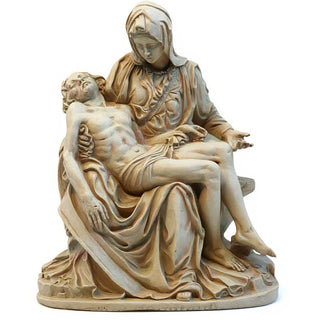 Pietà Statue - 14-inch — Museum Terracotta finish