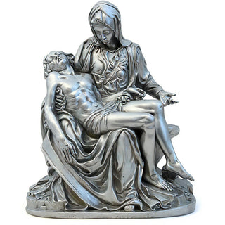 Pietà Statue - 14-inch — Silver finish