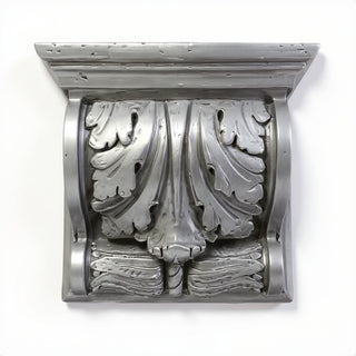 Scroll Hennsley Bracket — Aged Silver finish