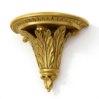 Slender Leaf Bracket Wall Bracket — Antique Gold finish