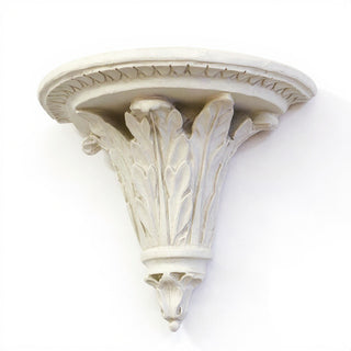Slender Leaf Bracket Wall Bracket — Antique White finish