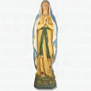 Our Lady Of Lourdes 71"-inch Statue - 71-inch - Realistic Color - Hand-Painted