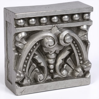 Detroit Tile Wall Plaque - 10-inch — Aged Silver finish