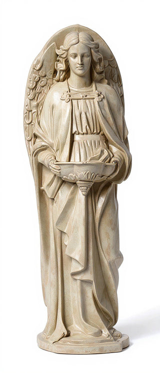 Holy Water Font Angel-25 Statue - 25-inch