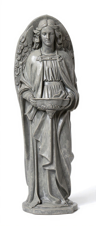 Holy Water Font Angel-25 Statue - 25-inch
