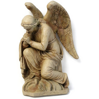 Kneeling Adoration Angel Statue - 38-inch — Gothic Stone finish