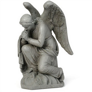 Kneeling Adoration Angel Statue - 38-inch — Old Stone finish