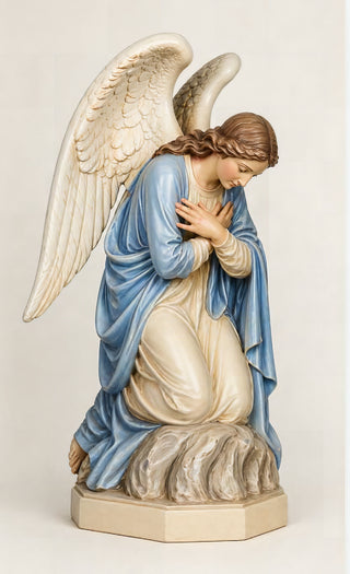 Adoration Angel Praying38 Kne Statue - 38-inch - Realistic Color - Hand-Painted